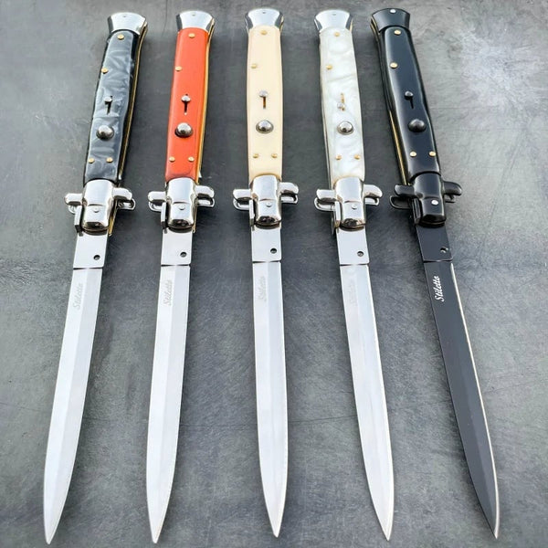 Faca Dobrável Italiana Stiletto (FACA ENORME)