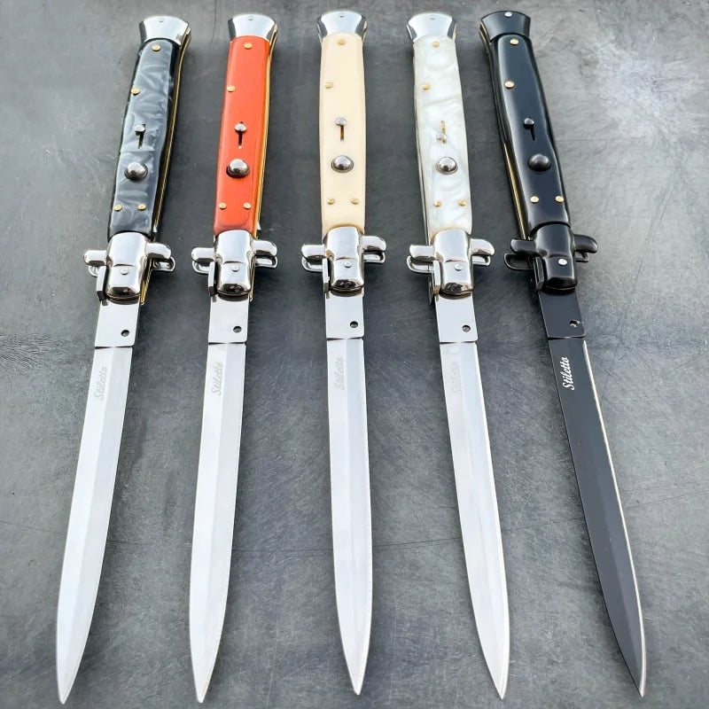 Faca Dobrável Italiana Stiletto (FACA ENORME)